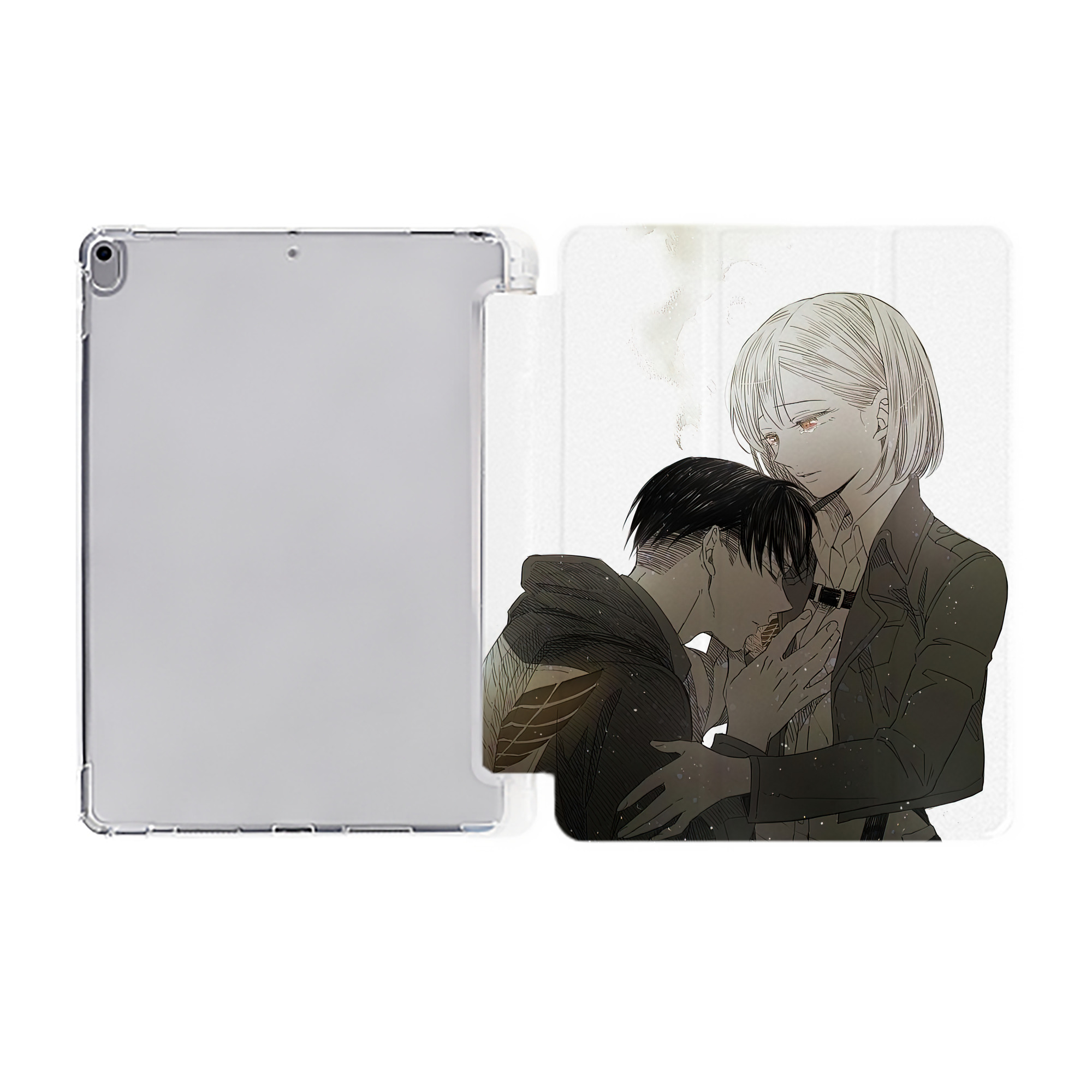 （画像用） 進撃の巨人 Attack on Titan IPad ケース ペン収納付き 三つ折りスタンド PUレザー×シリコン 対応機種9.5/10.5/10.9インチ